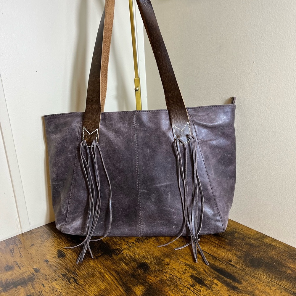 Nino BOSSI Leather Fringe Tote